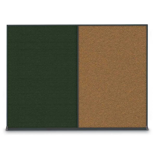 Double Door Radius Corkboard, 60"X36", S